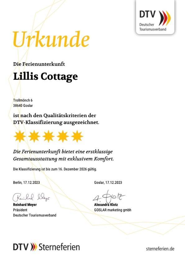 Lillis Cottage Goslar Eksteriør bilde